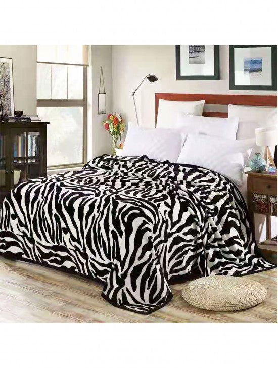 Zebra Print Fleece Blanket