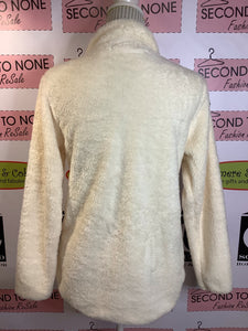 Suéter polar color crema con media cremallera (¡solo queda 1 2XL!)