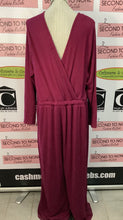 Load image into Gallery viewer, NWT Eloquii Burgundy Jumpsuit (Size 22/24)

