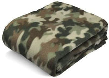 Load image into Gallery viewer, Camouflage Polar Fleece Throw
