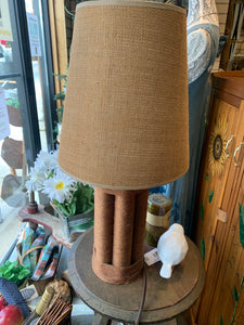 Vintage Rope-Wrapped Lamp