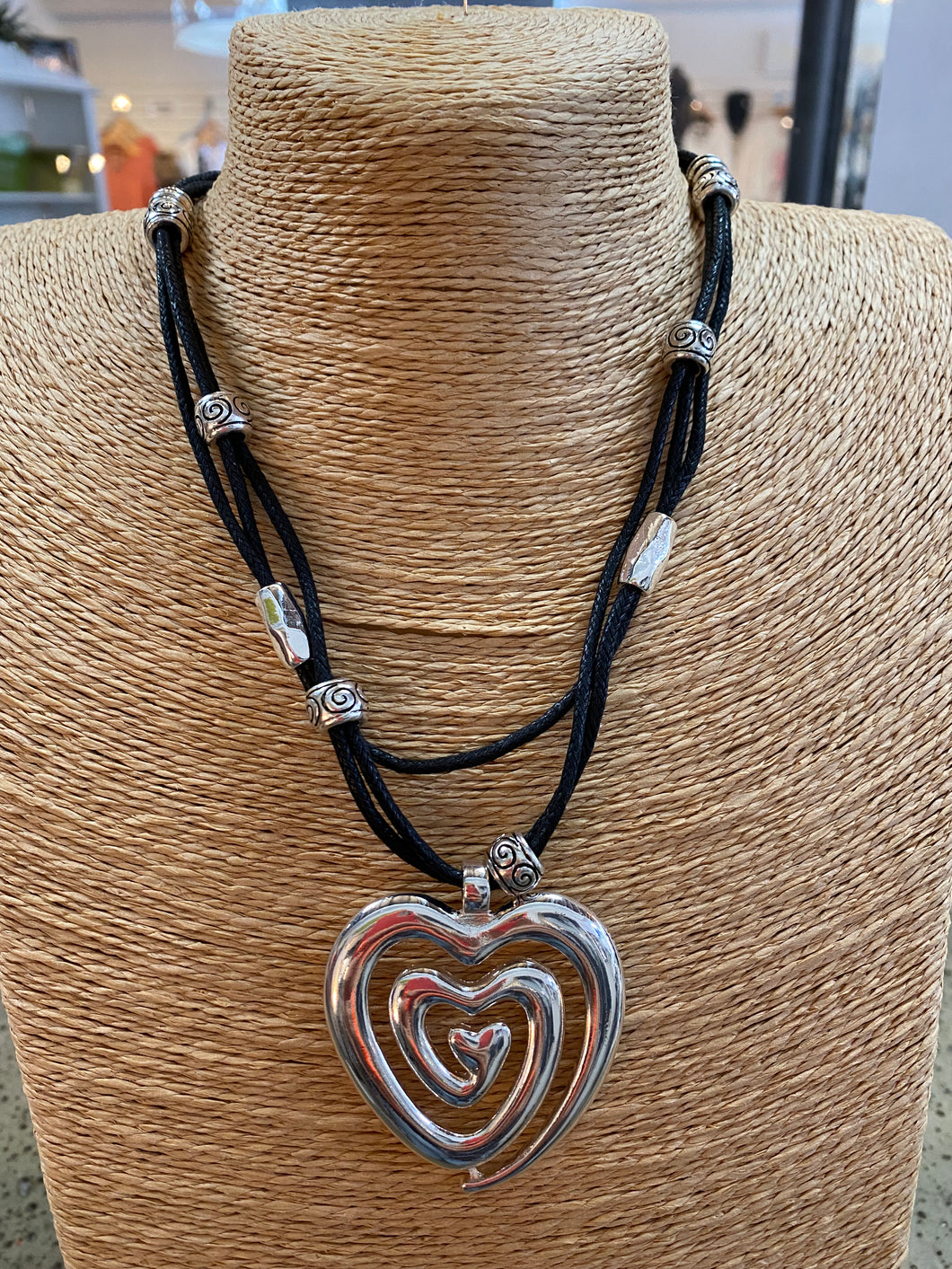 Swirled Heart Necklace (Only 1 Left!)