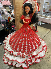 Load image into Gallery viewer, Vintage Doll with Crochet Dress
