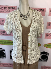 Load image into Gallery viewer, White Crochet Shawl (Size S/M)
