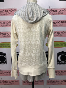 Converse Cream Damask Print Sweater (Size L)