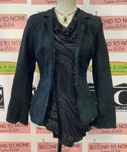 Load image into Gallery viewer, Danier Leather Black Suede Coat (Size XS)
