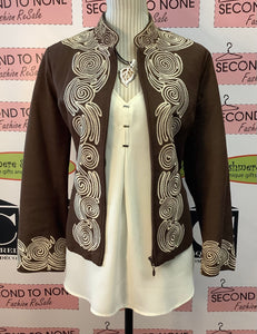 Silkland Brown Swirl Jacket (L)