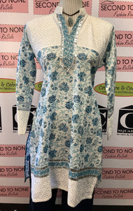 Teal Floral Tunic (Size M/L)