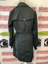 Load image into Gallery viewer, Sandwich Black Trench Coat (Size 38)
