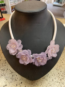 Gem & Flower Soft Rope Necklace (3 Styles)