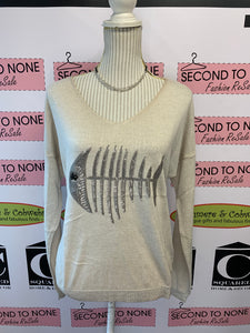 Made In Italy Sequin Fish Top (One Size) (Only 2 Colours Left!)