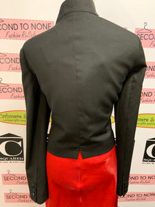 Tuxedo Style Cropped Jacket (Size XL)