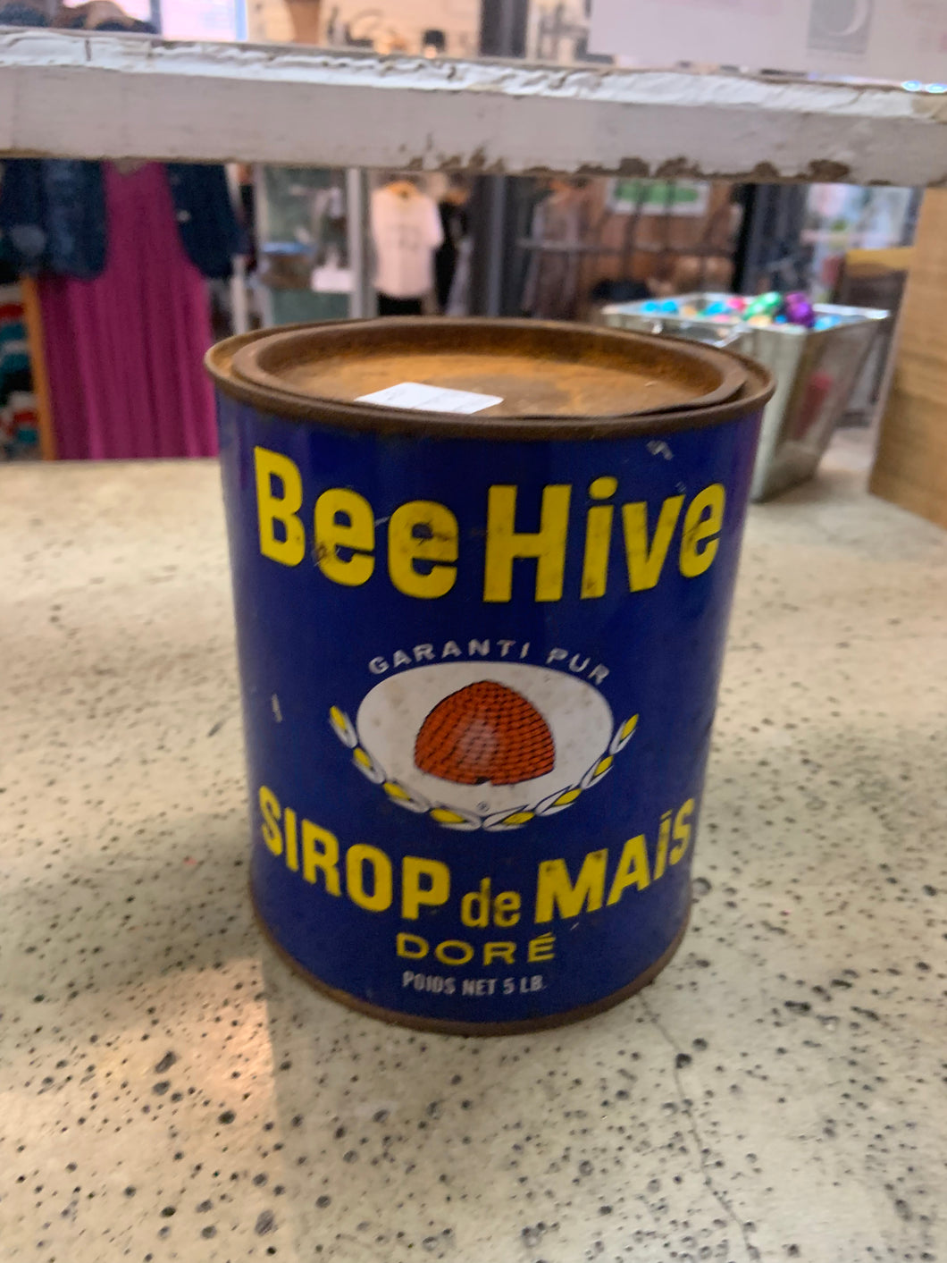 Beehive Corn Syrup Tin
