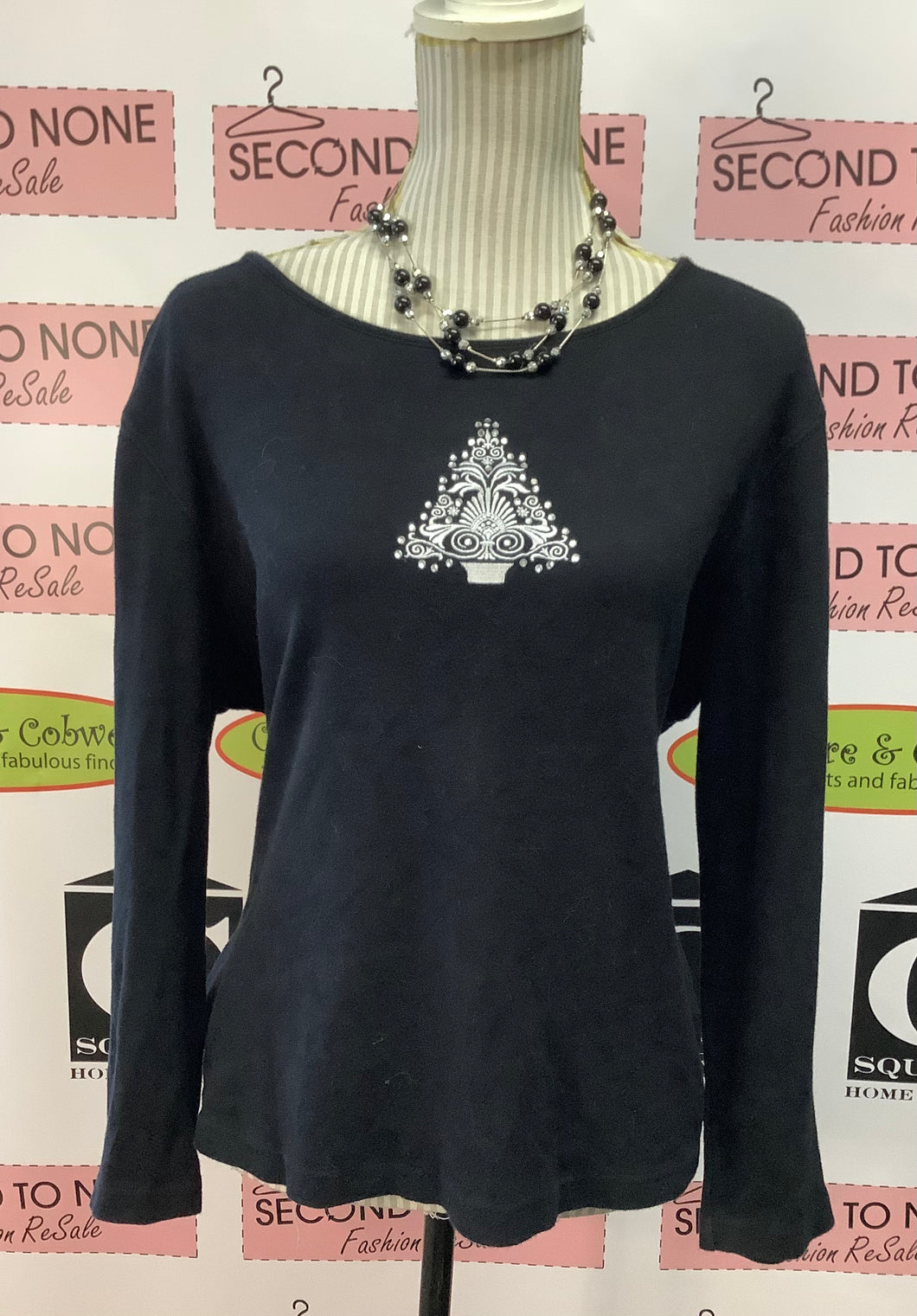 Tapa para árbol de Navidad plateada (Talla XL)