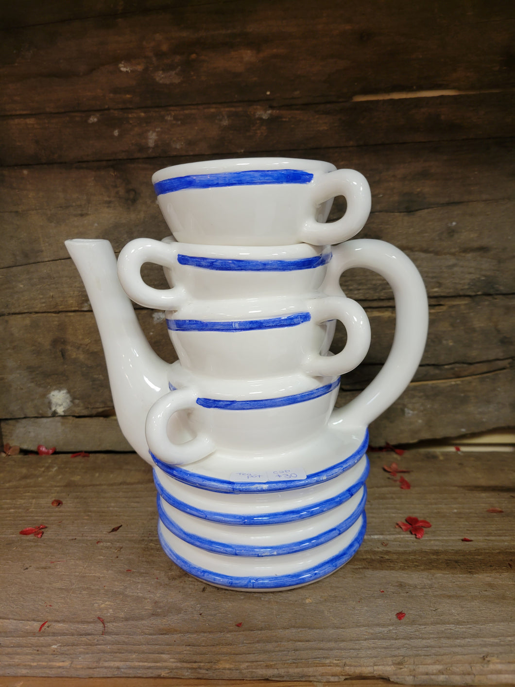 Stacked “Tea Cup” Tea Pot
