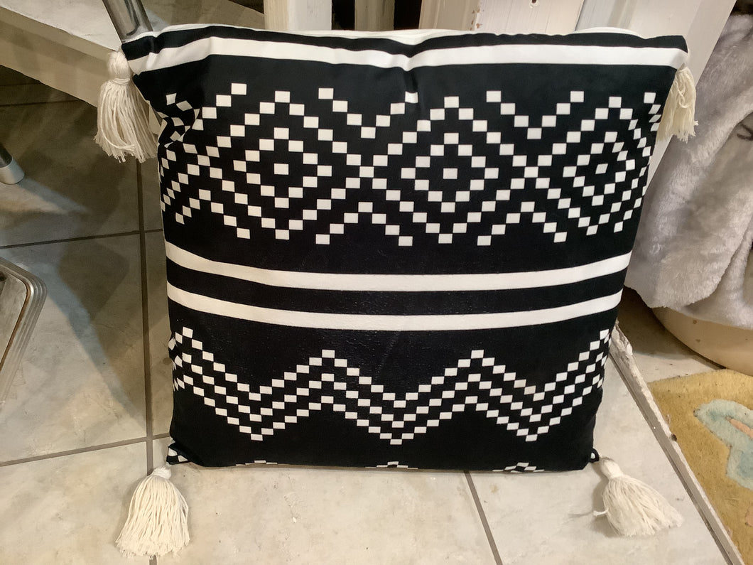 Abstract Tassel Pillow (Only 1 Left!)