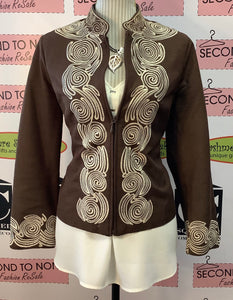 Silkland Brown Swirl Jacket (L)