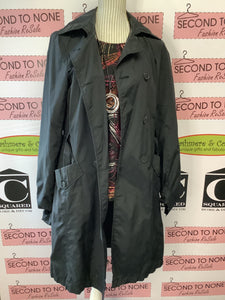 Sandwich Black Trench Coat (Size 38)