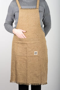 Stone Washed Apron with Fringes (2 Colours)