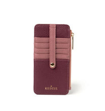 Load image into Gallery viewer, Kedzie Vegan Leather Zippered Wallet (Only 4 Colours Left!)
