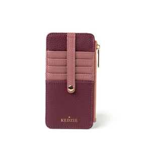 Kedzie Vegan Leather Zippered Wallet (Only 4 Colours Left!)