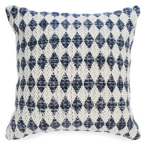 Blue & White Woven Pillow (Only 1 Left!)